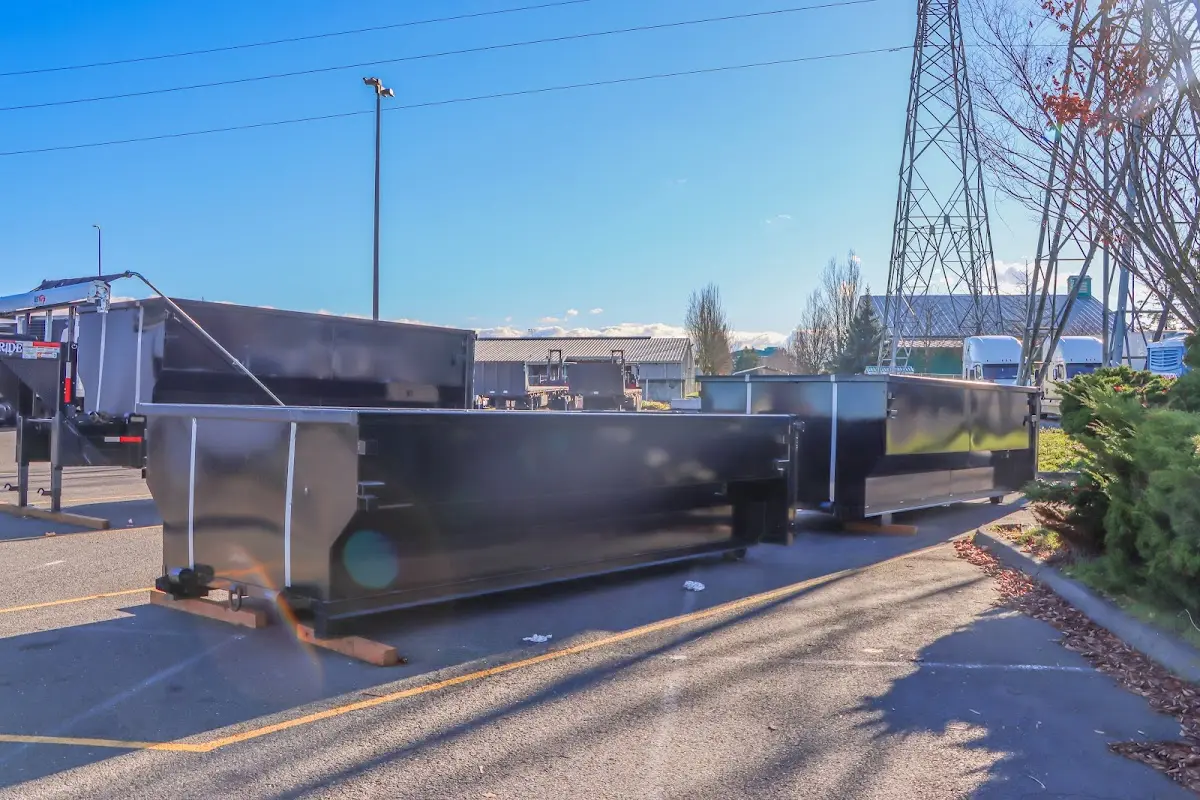 Roll-off dumpster ready for waste disposal at job site for Construction Dumpster Rental in Immokalee